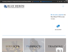 Tablet Screenshot of blueheronenv.com